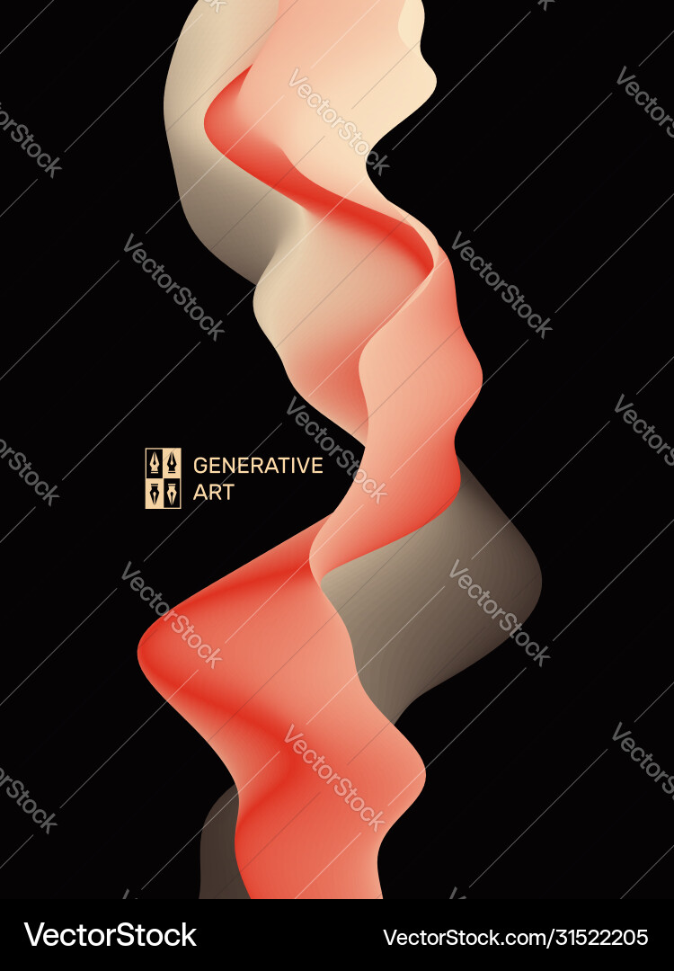 Background with abstract waves dynamic effect Background with abstract waves dynamic effect Vector Image