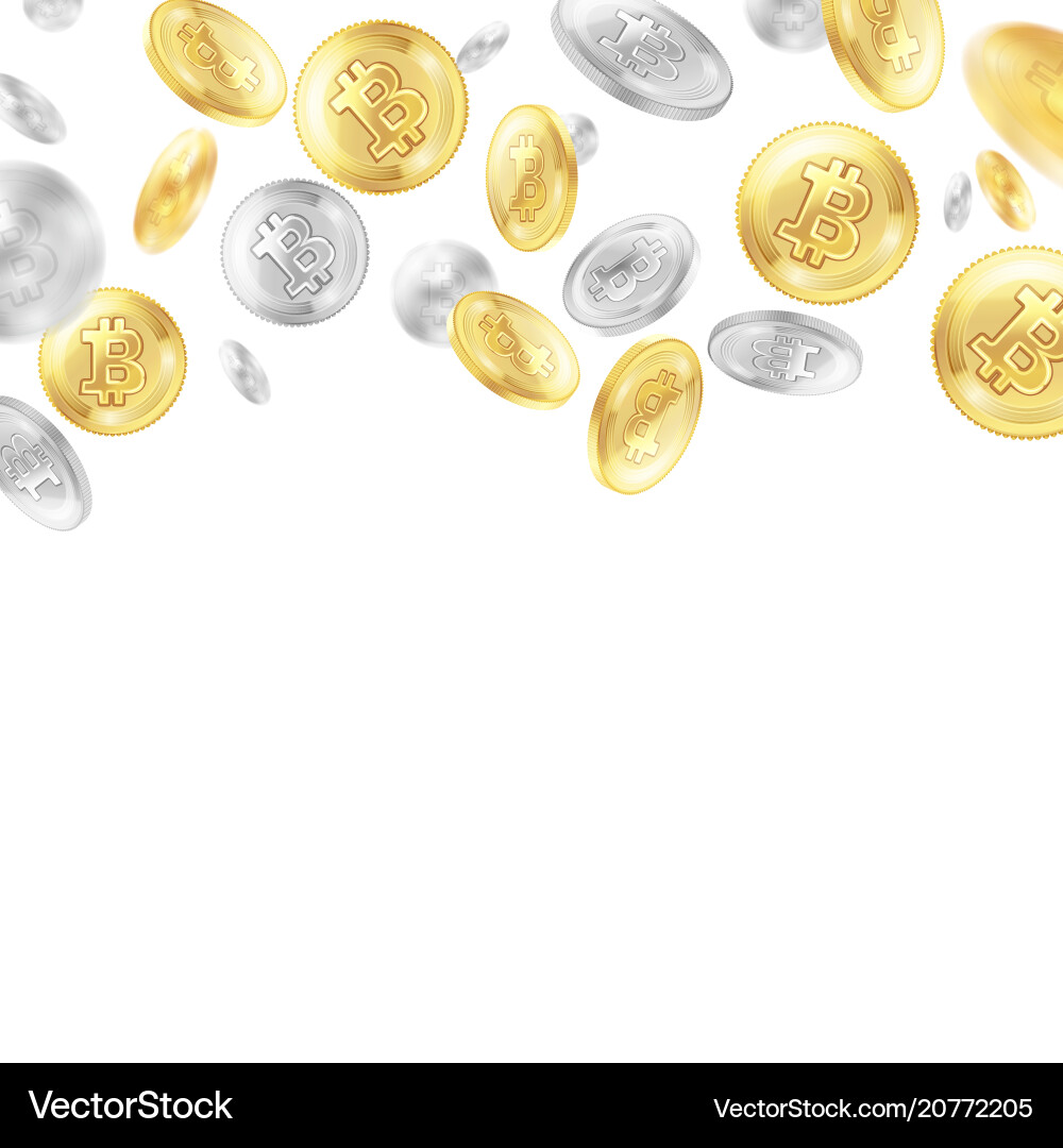 Crypto currency coins realistic background – Royalty-Free Vector |  VectorStock