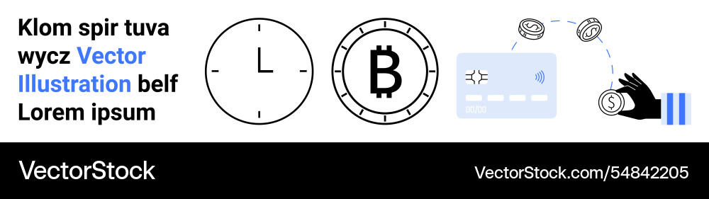 Digital currency and transactions concept Digital currency and transactions concept vector image