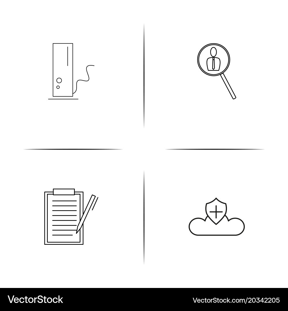 Internet technologies simple linear icon vector image