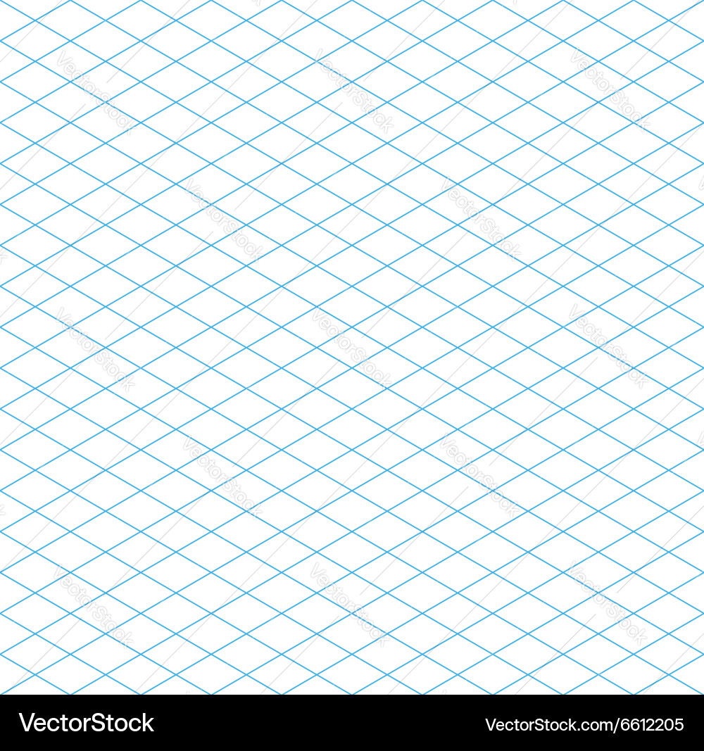 Isometric Grid Pattern vector image