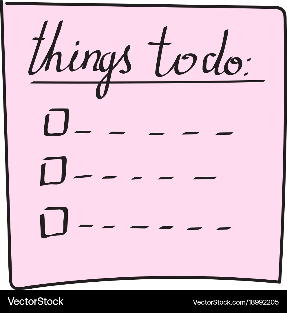 Outline check to do list bullet Vector Image
