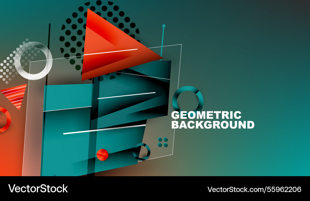 Abstract background - overlapping circles Vector Image