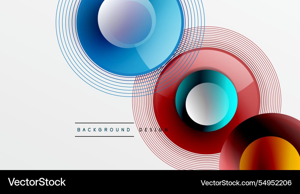 Abstract composition of overlapping circles Abstract composition of overlapping circles Vector Image