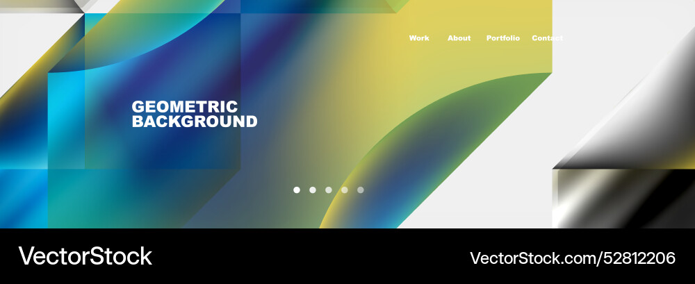 Abstract geometric shapes web design page Abstract geometric shapes web design page vector image
