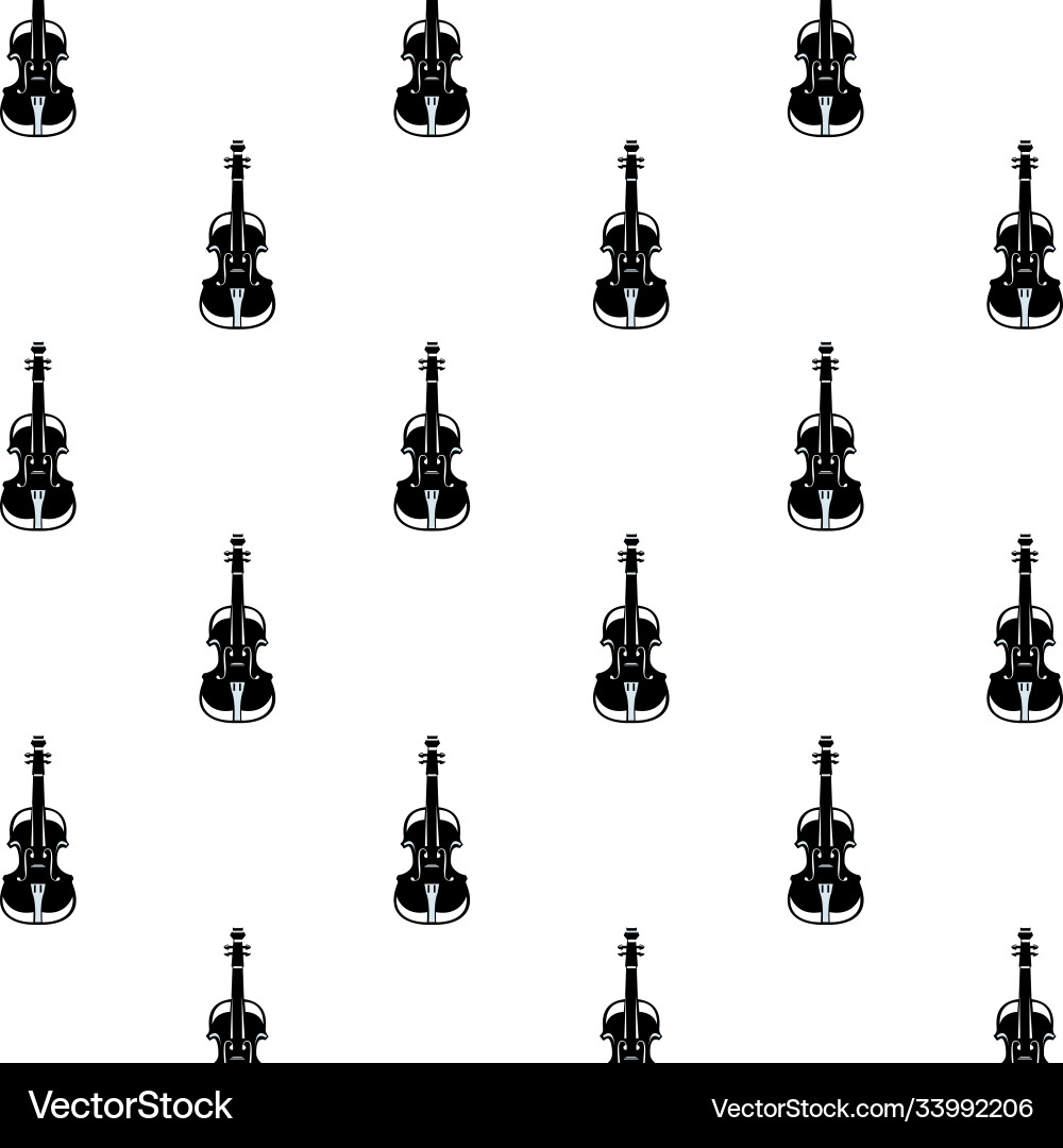 Cellos instruments musical pattern background Vector Image