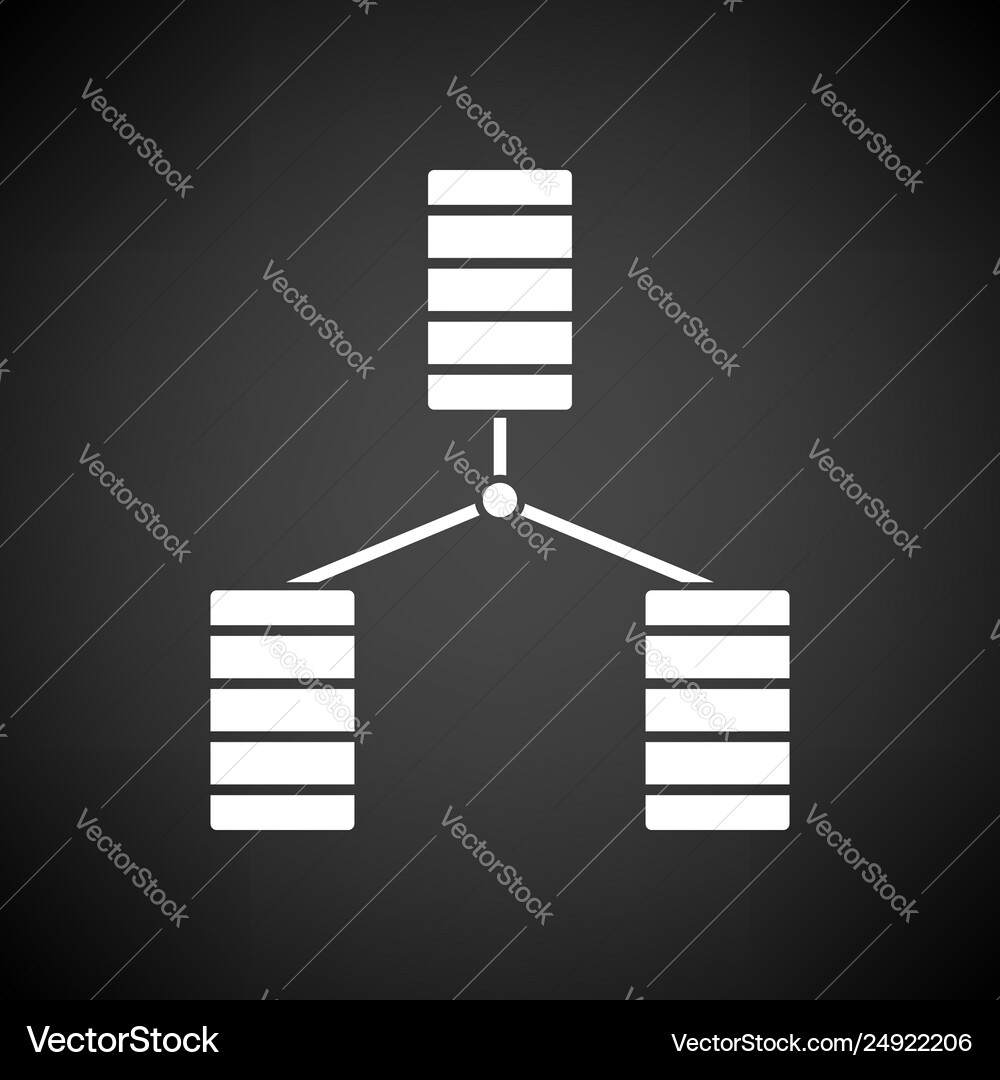 Database icon vector image