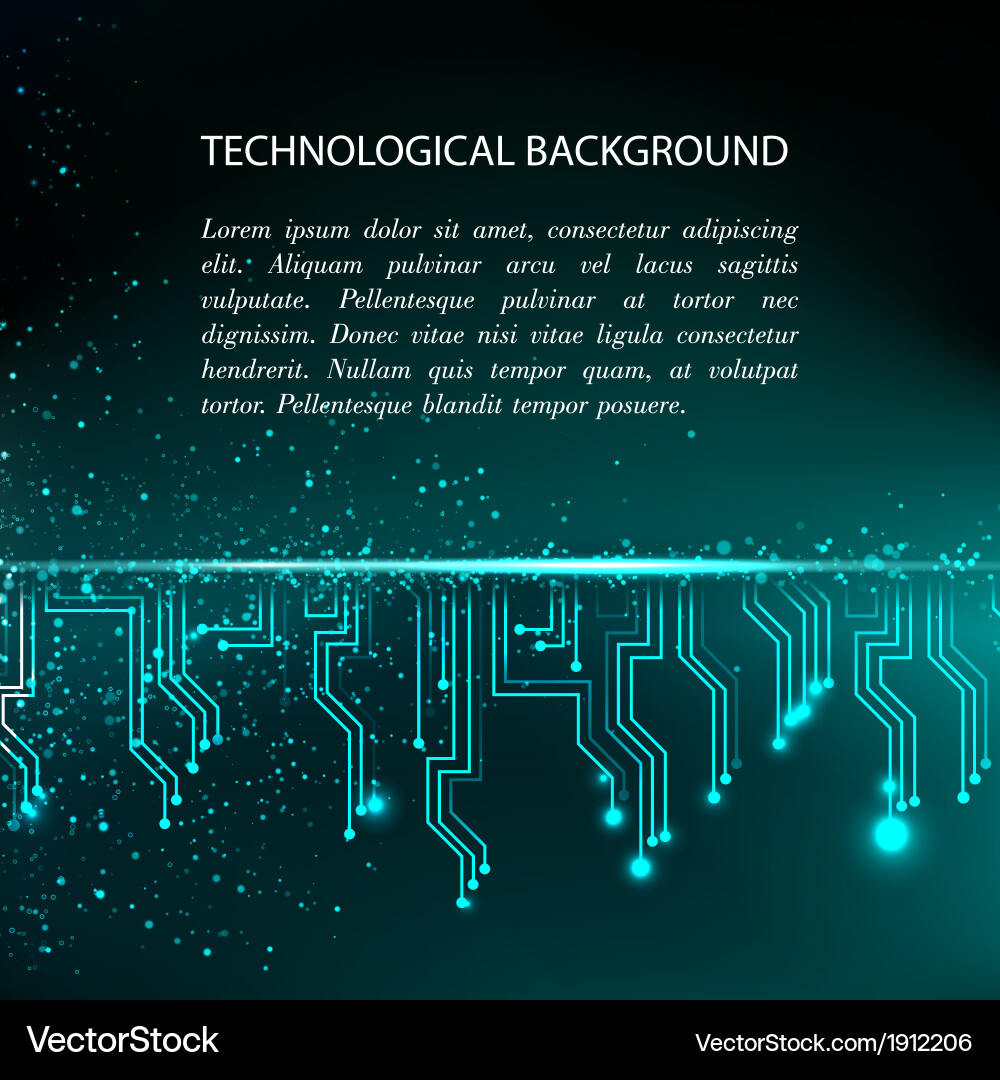 Digital Circuit Background vector image