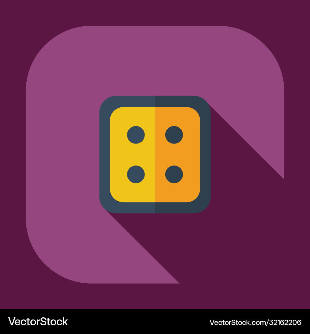 Flat modern design with shadow icons button Vector Image