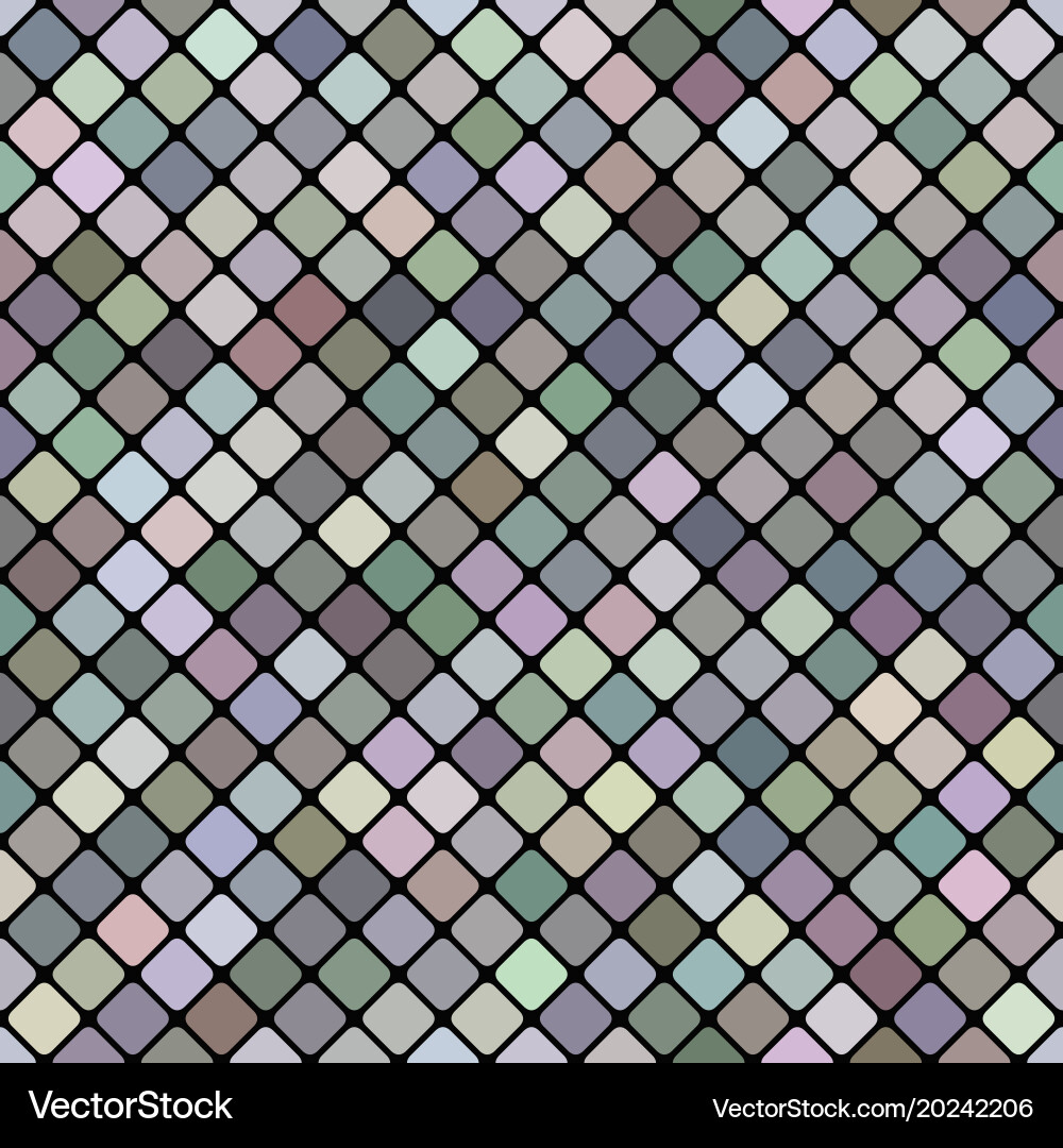 Geometrical diagonal square pattern background vector image
