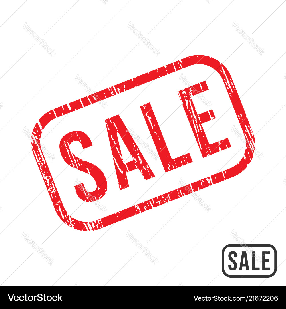 Grunge Sale Rubber Stamp Vector Image