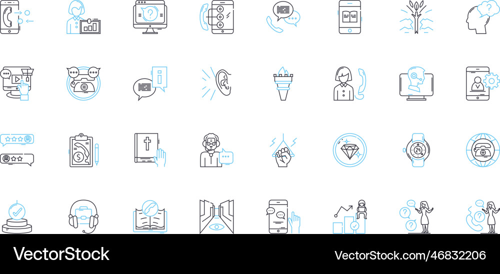 Guide steer linear icons set navigate direct Guide steer linear icons set navigate direct vector image