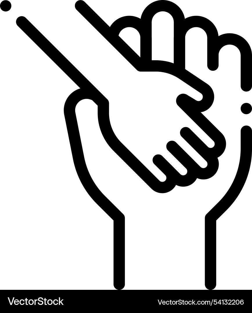 Help icon thin linear style design isolated Help icon thin linear style design isolated vector image
