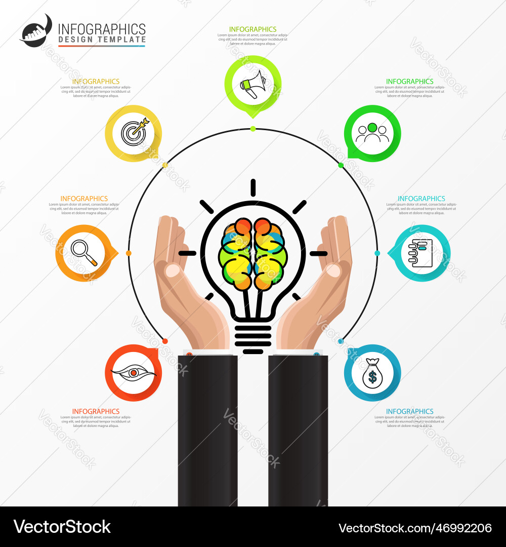 Infographic design template creative concept Infographic design template creative concept vector image