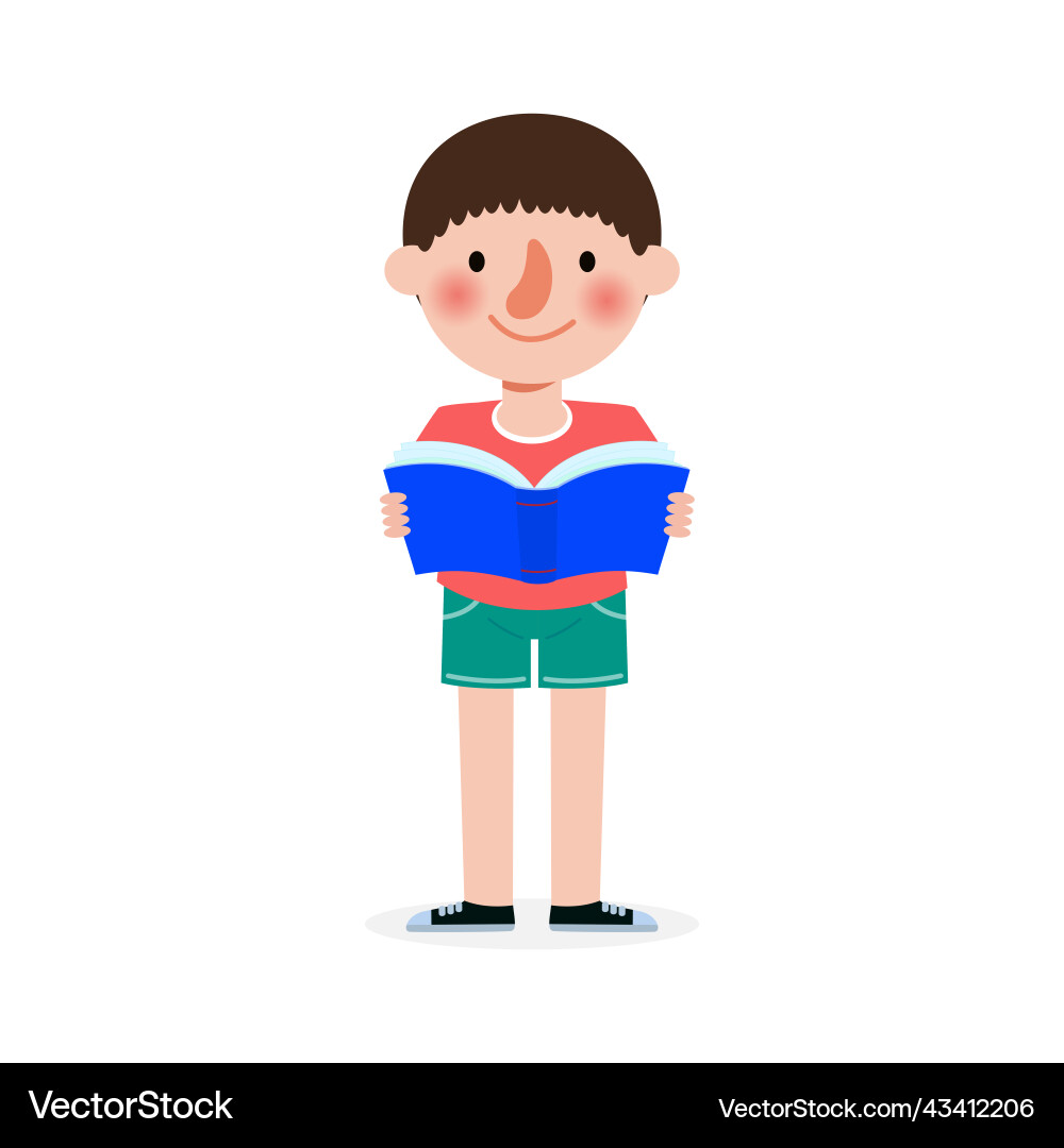 Kids reading book children education Kids reading book children education vector image