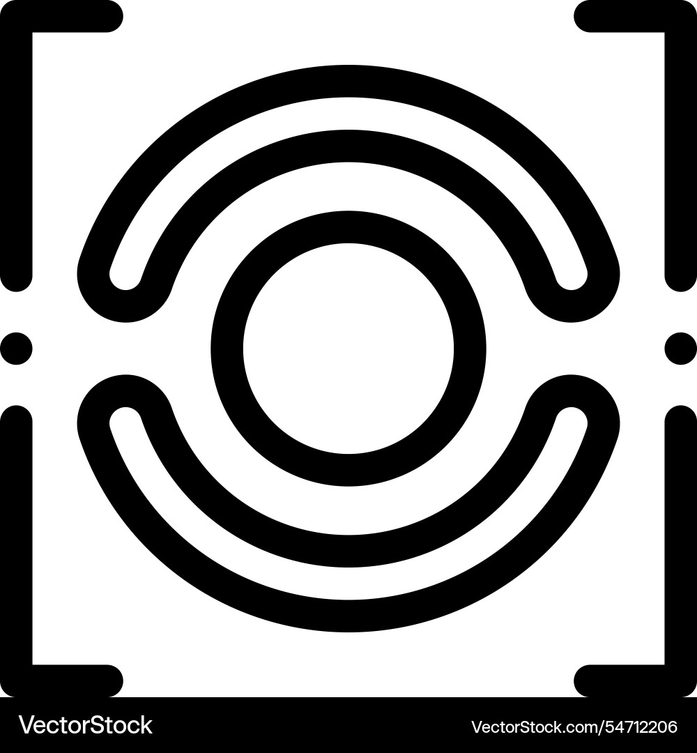 Meters icon thin linear style design isolated Meters icon thin linear style design isolated vector image