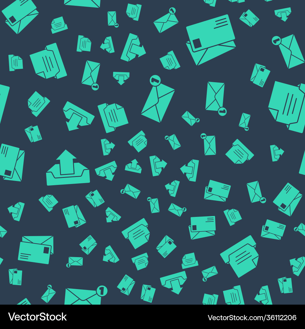 Set envelope upload inbox and drawer Set envelope upload inbox and drawer vector image