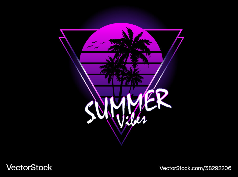 Sommer Silhouette Design Sommer Silhouette Design vektorbild