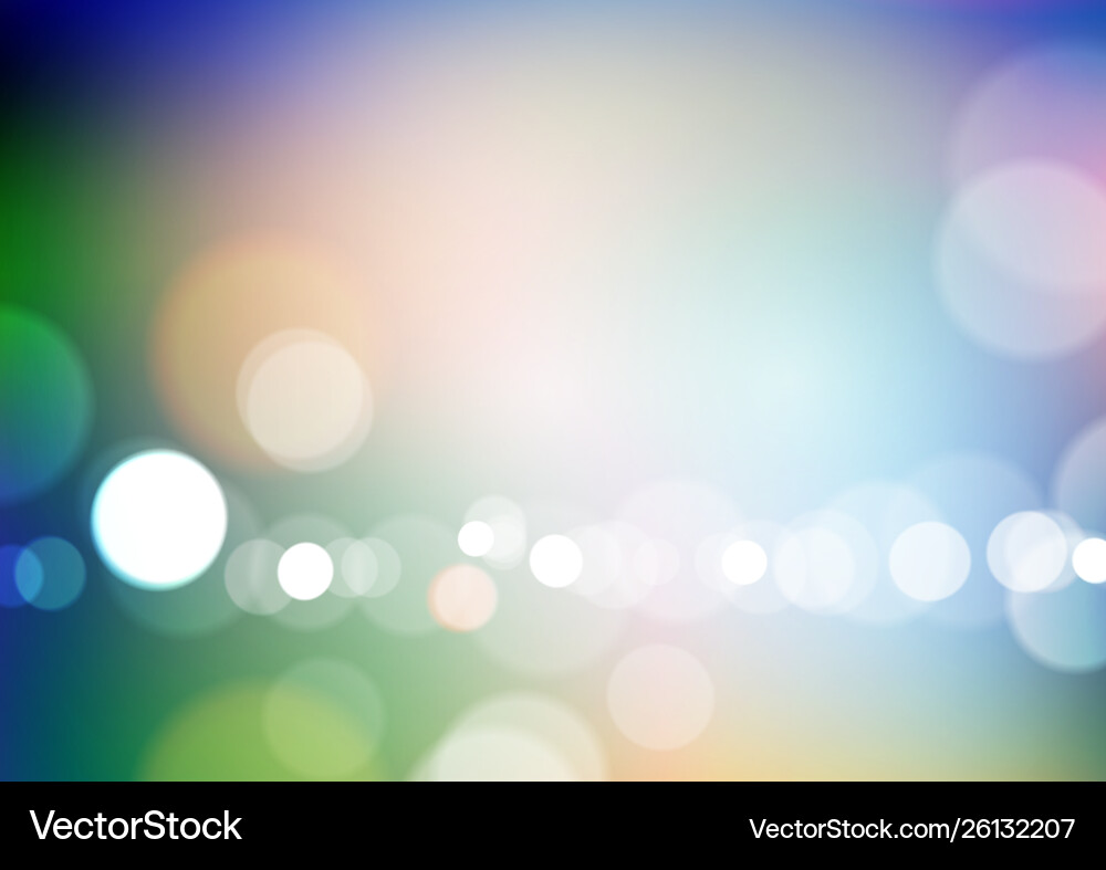 Abstract bokeh light colors background Vector Image