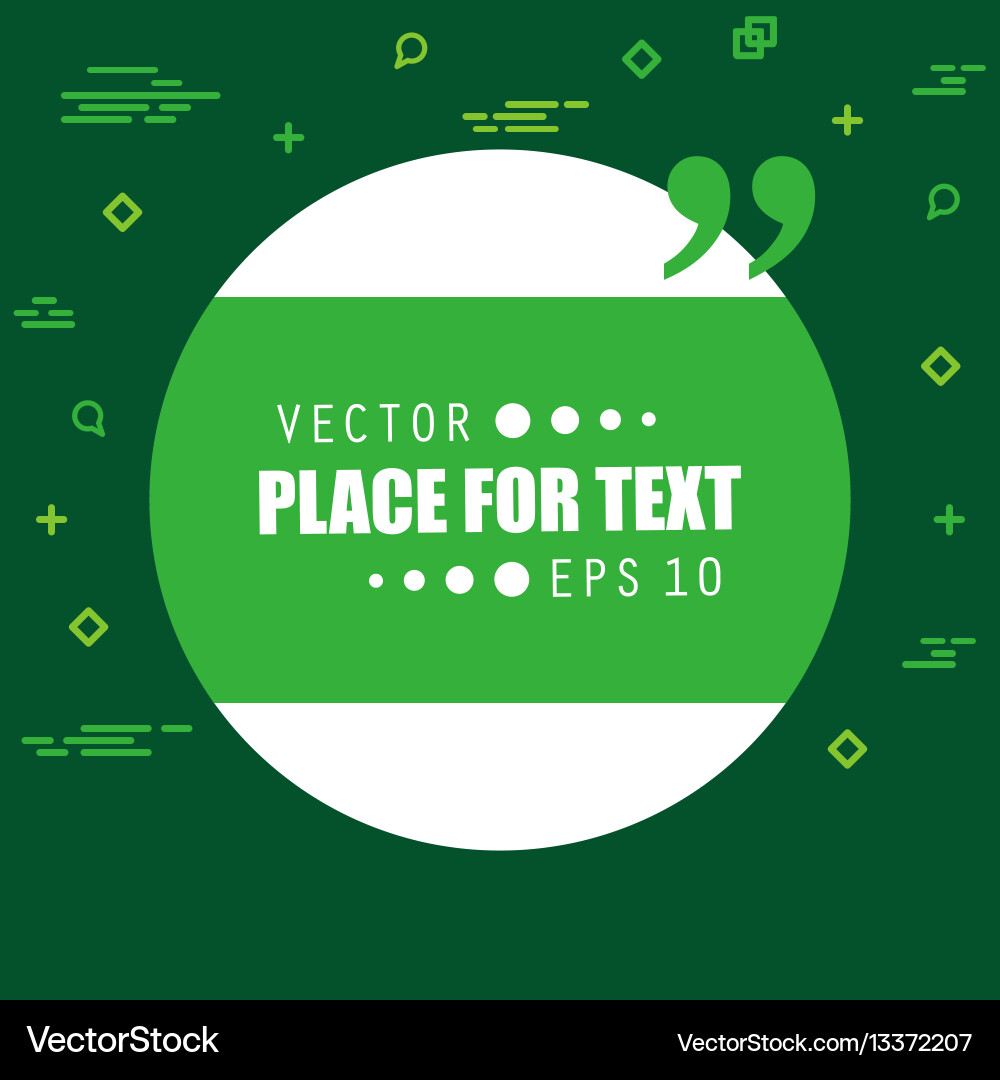 Abstract concept empty speech square quote Vector Image
