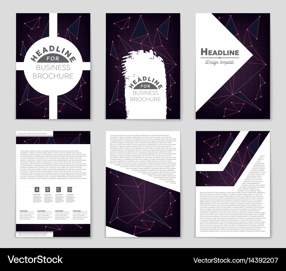 Abstract layout background set for art vector image