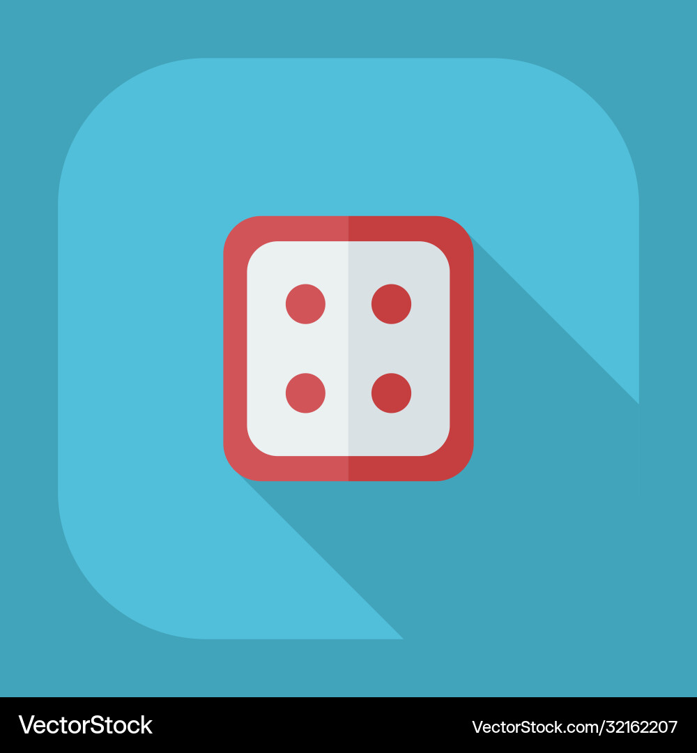Flat modern design with shadow icons button vector image