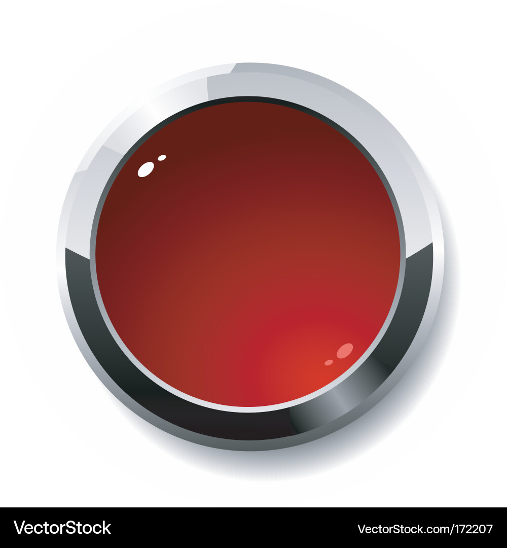 Glossy button vector image