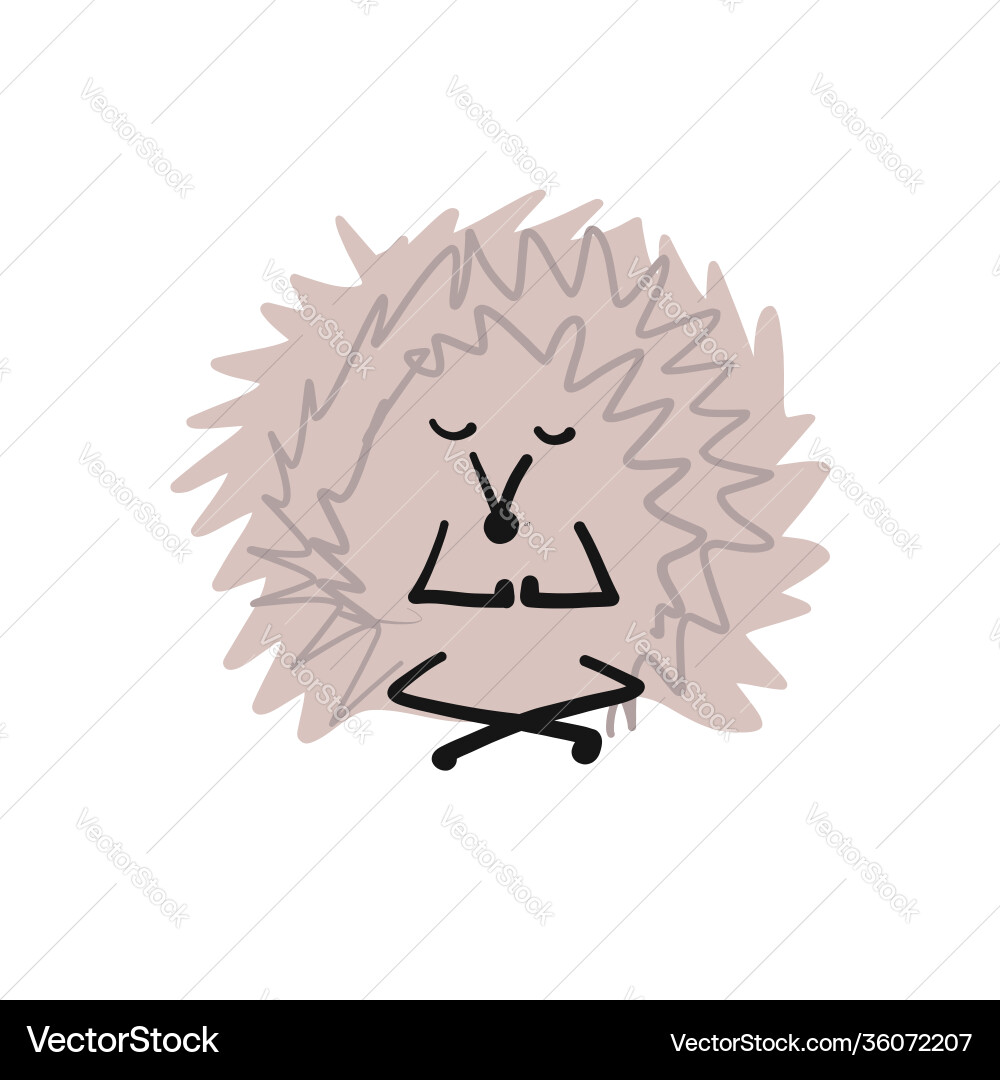 Hedgehog Yoga lustigen Charakter für Ihre Hedgehog Yoga lustigen Charakter für Ihre vektorbild