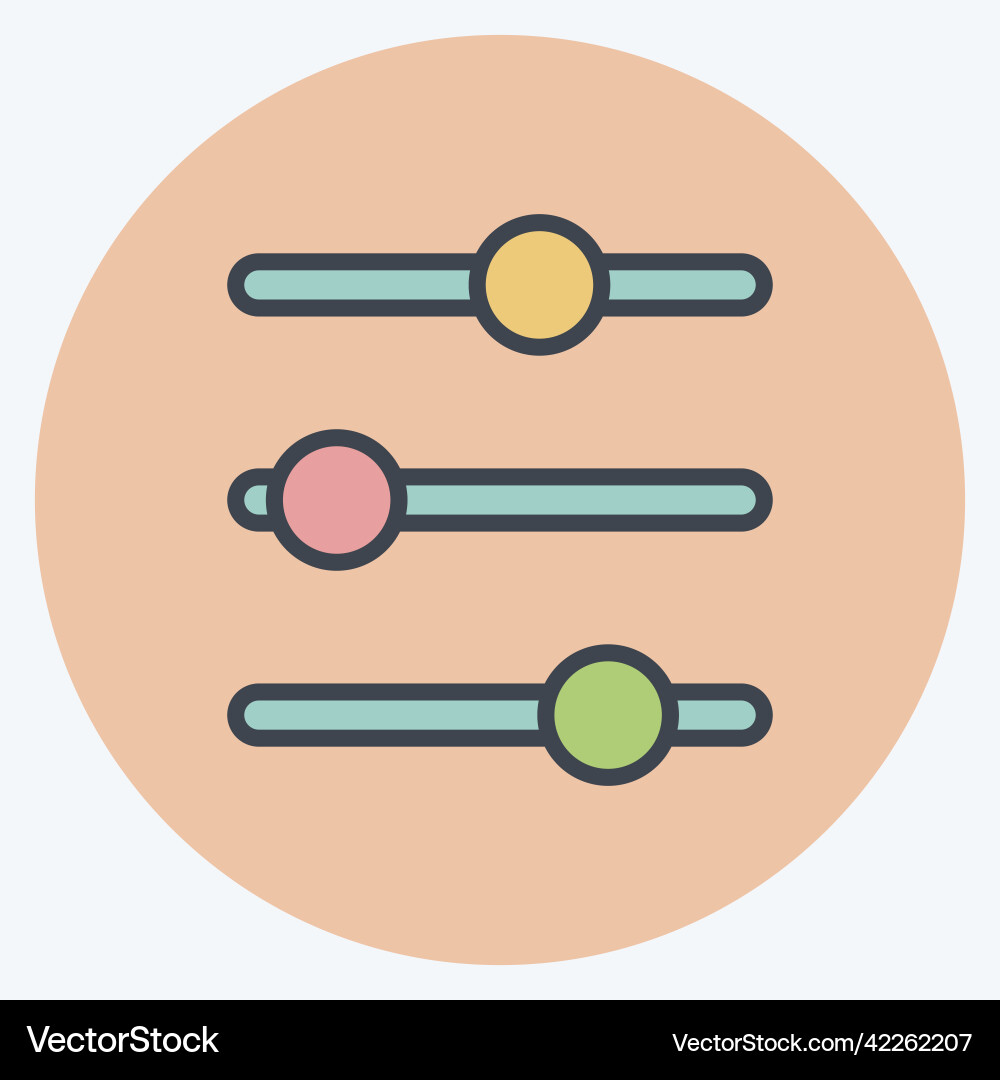 Icon controls suitable for web interface symbol vector image