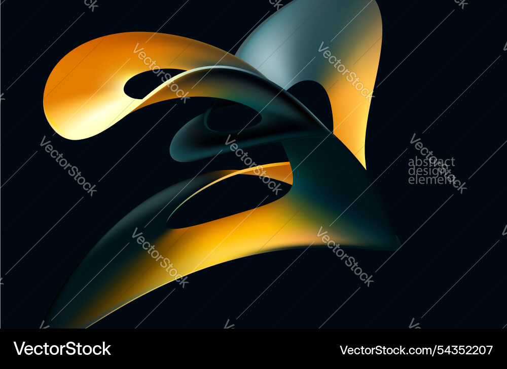 Iridescent Fluid Shape Background vector image