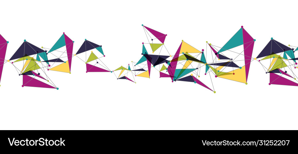 Line points connections triangular technology Line points connections triangular technology Vector Image