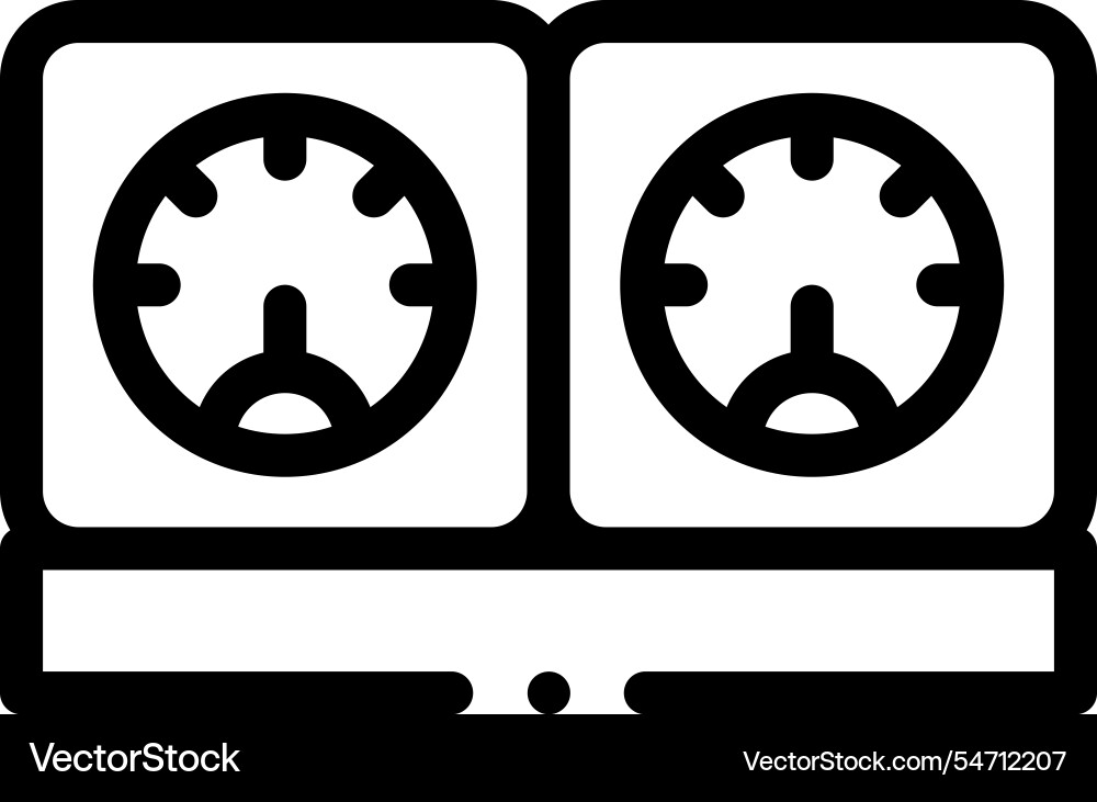 Methane icon thin linear style design isolated Methane icon thin linear style design isolated vector image