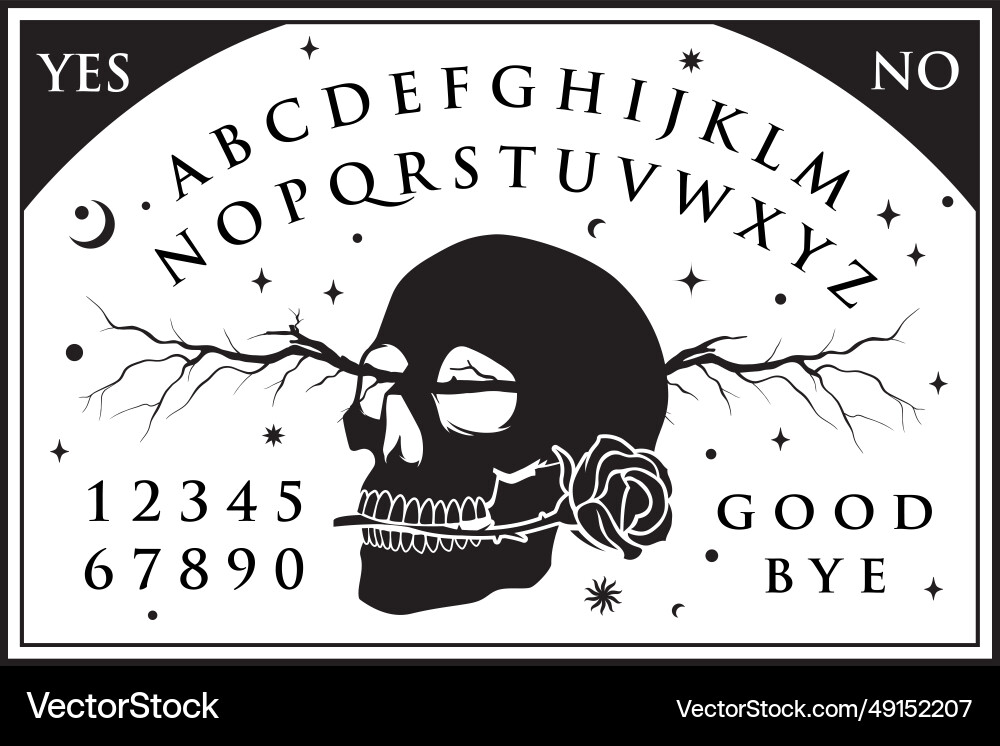 Ouija Board Ghosts & Demons Vector Image
