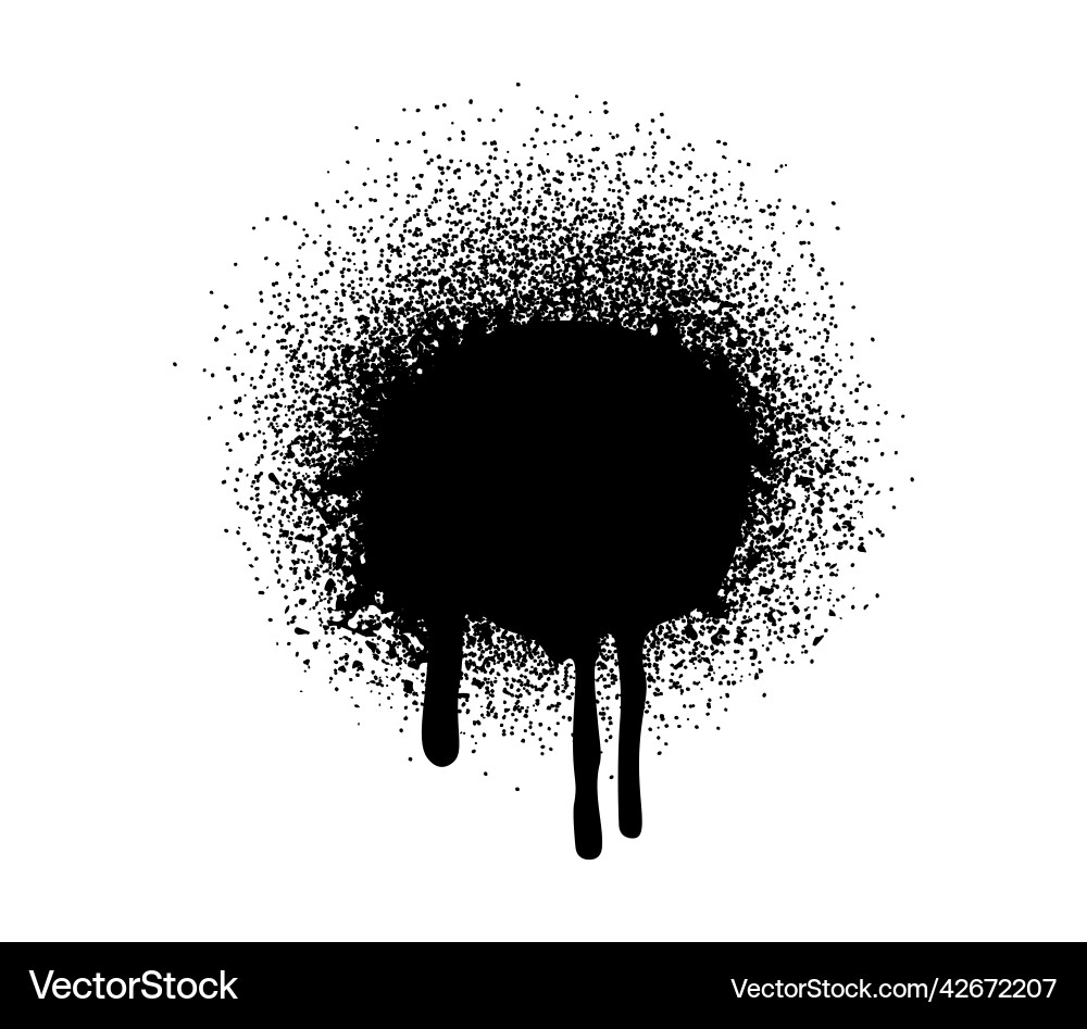 Schwarzer Graffitispray Schwarzer Graffitispray vektorbild