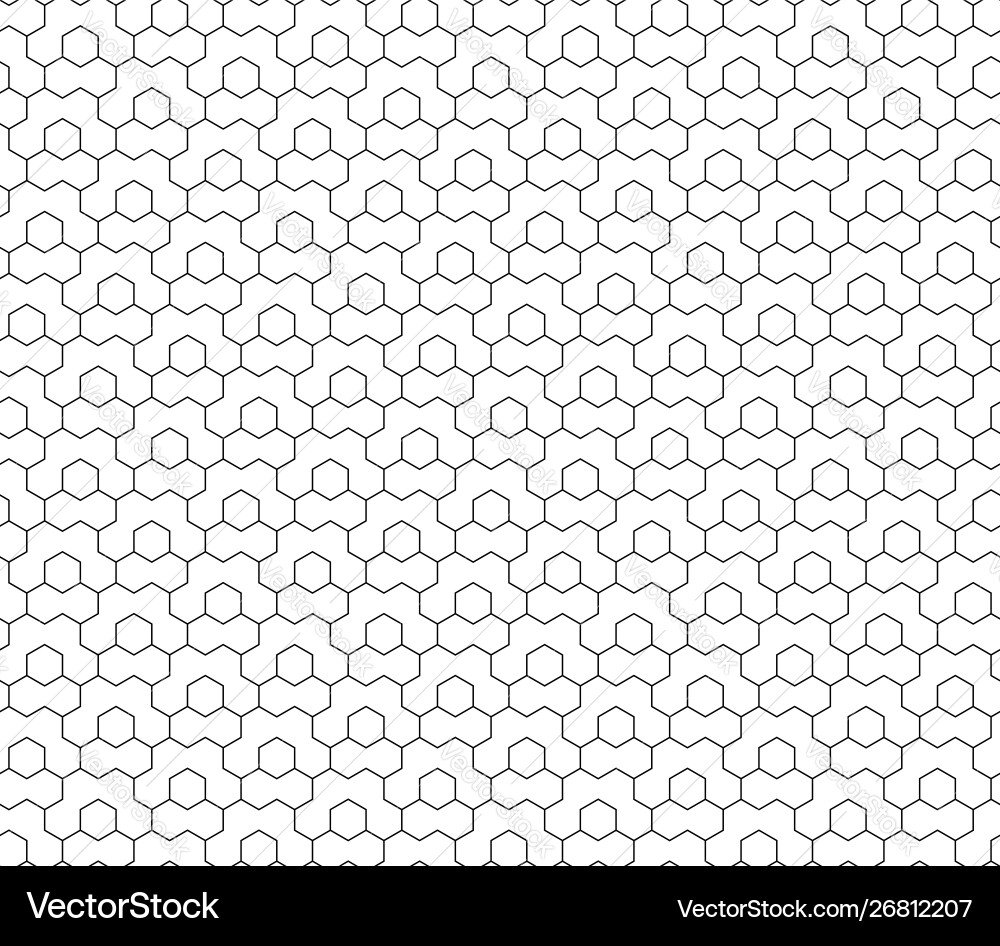 Seamless abstract pattern with hexagons – Royalty-Free Vector | VectorStock