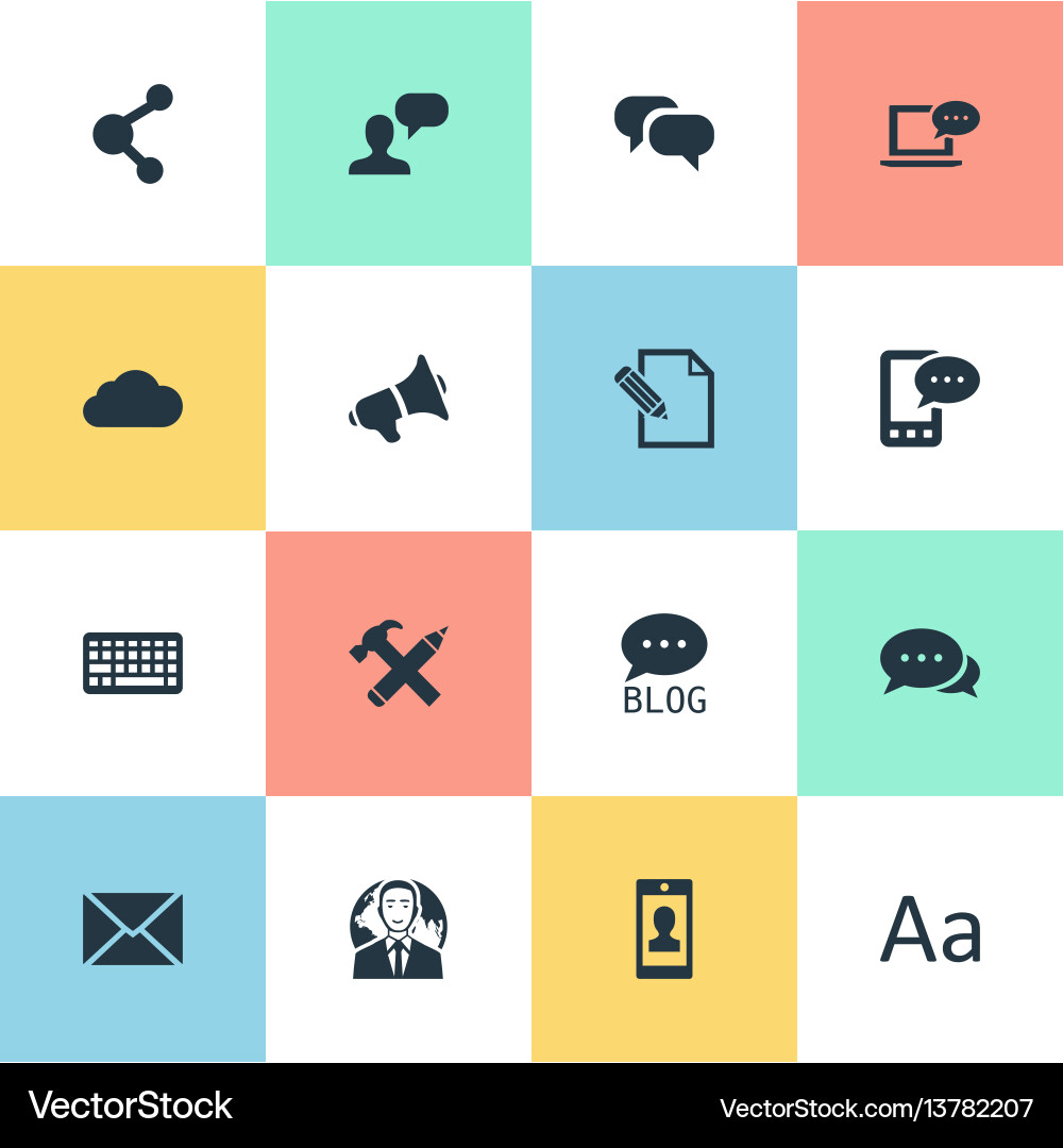 Set of simple user icons Set of simple user icons Vector Image
