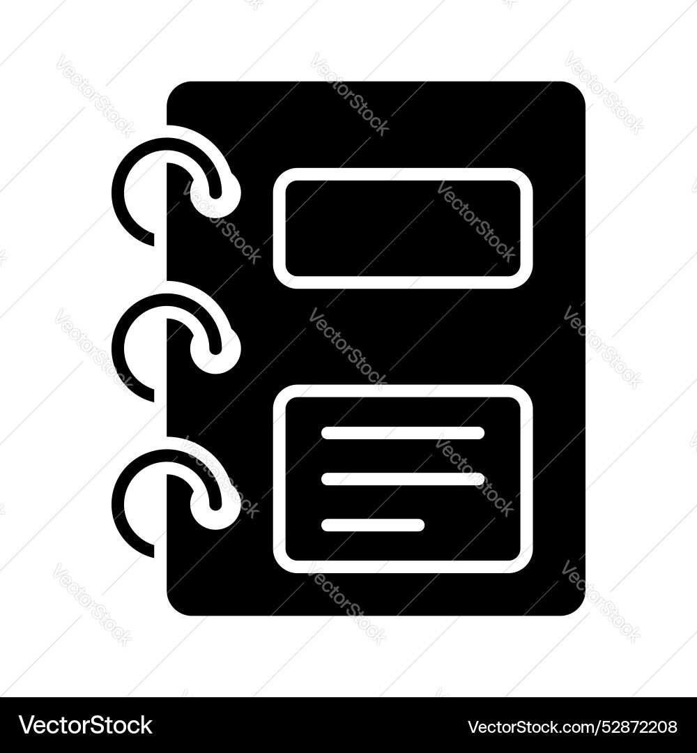 A design of notebook visually appealing Vector Image