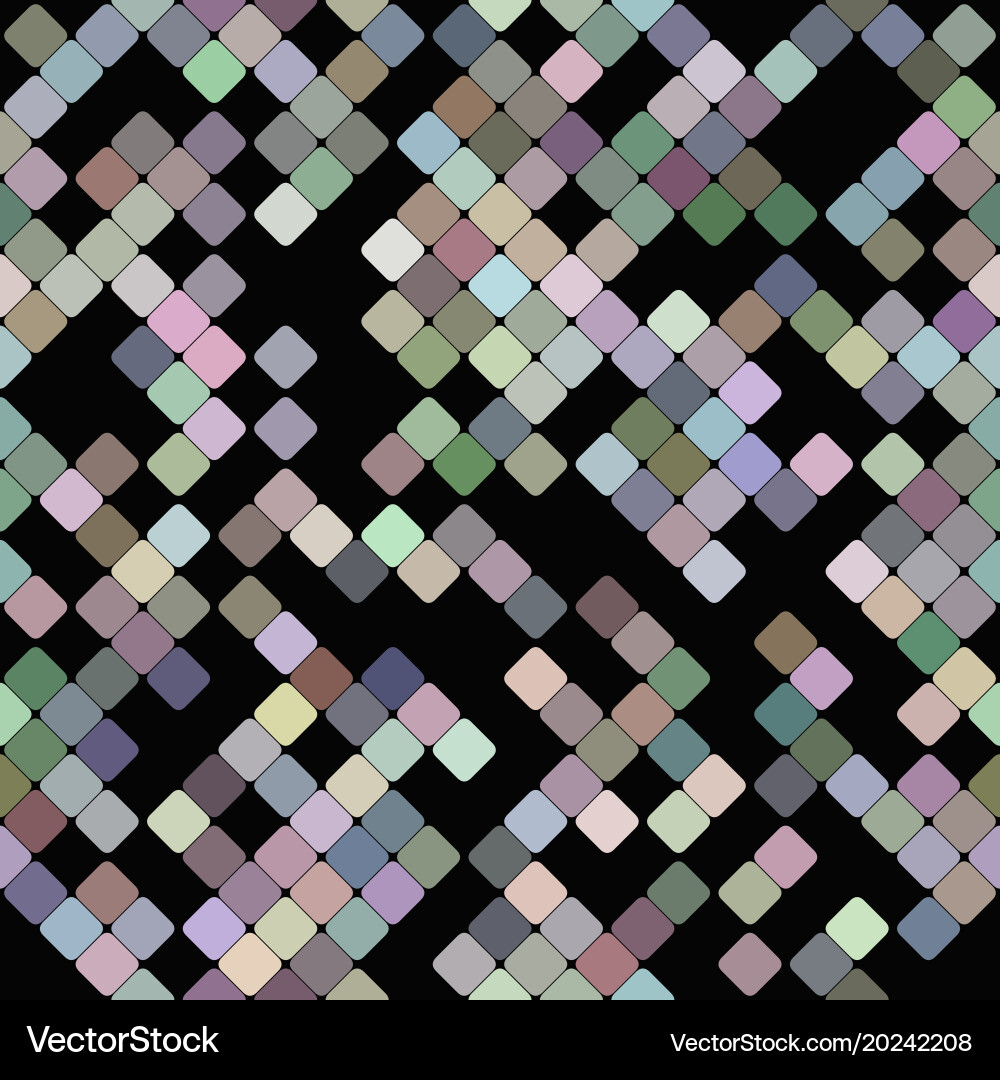 Abstract repeating rounded square pattern vector image