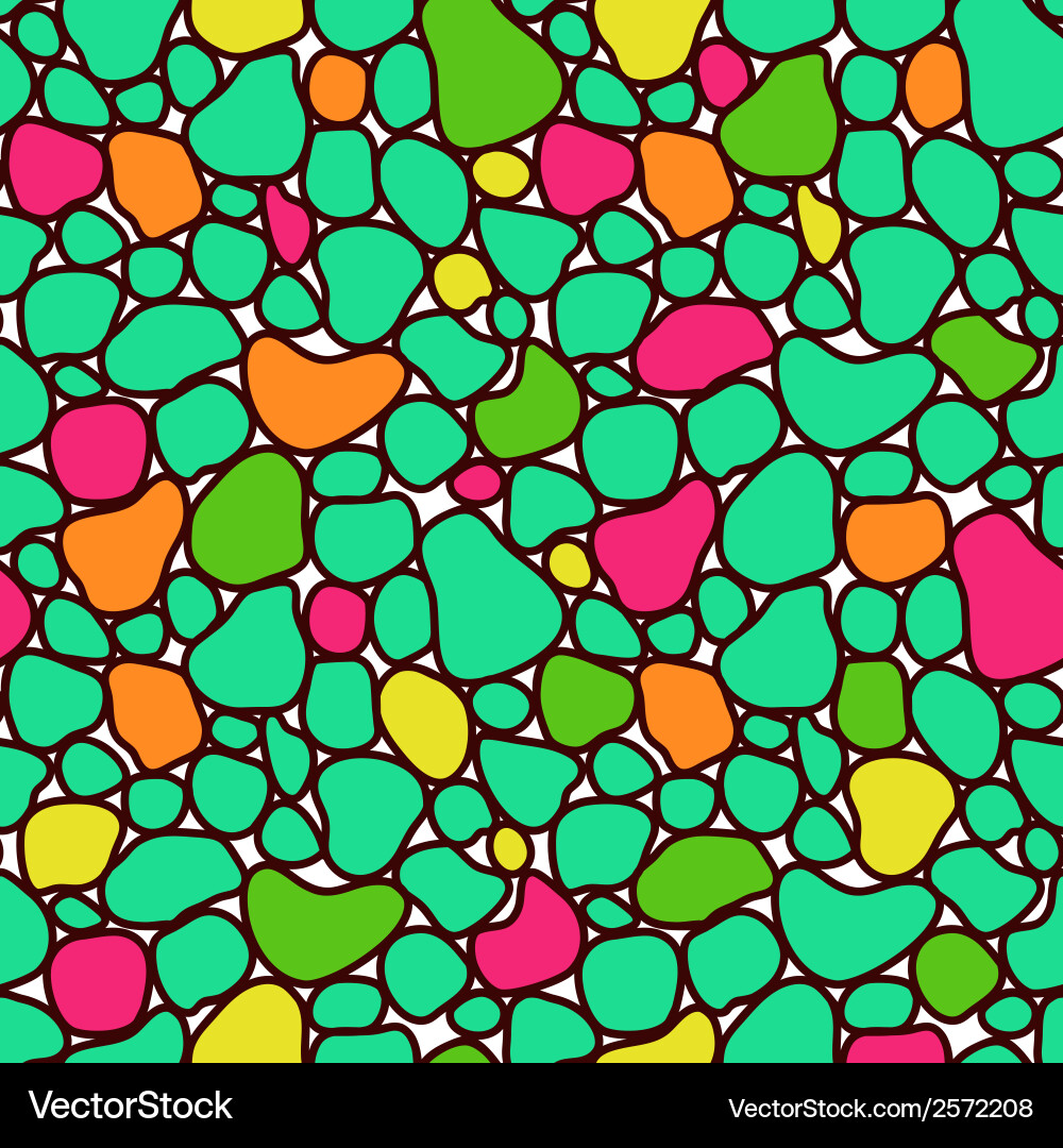 Abstract seamless pattern with tiles in different vector image