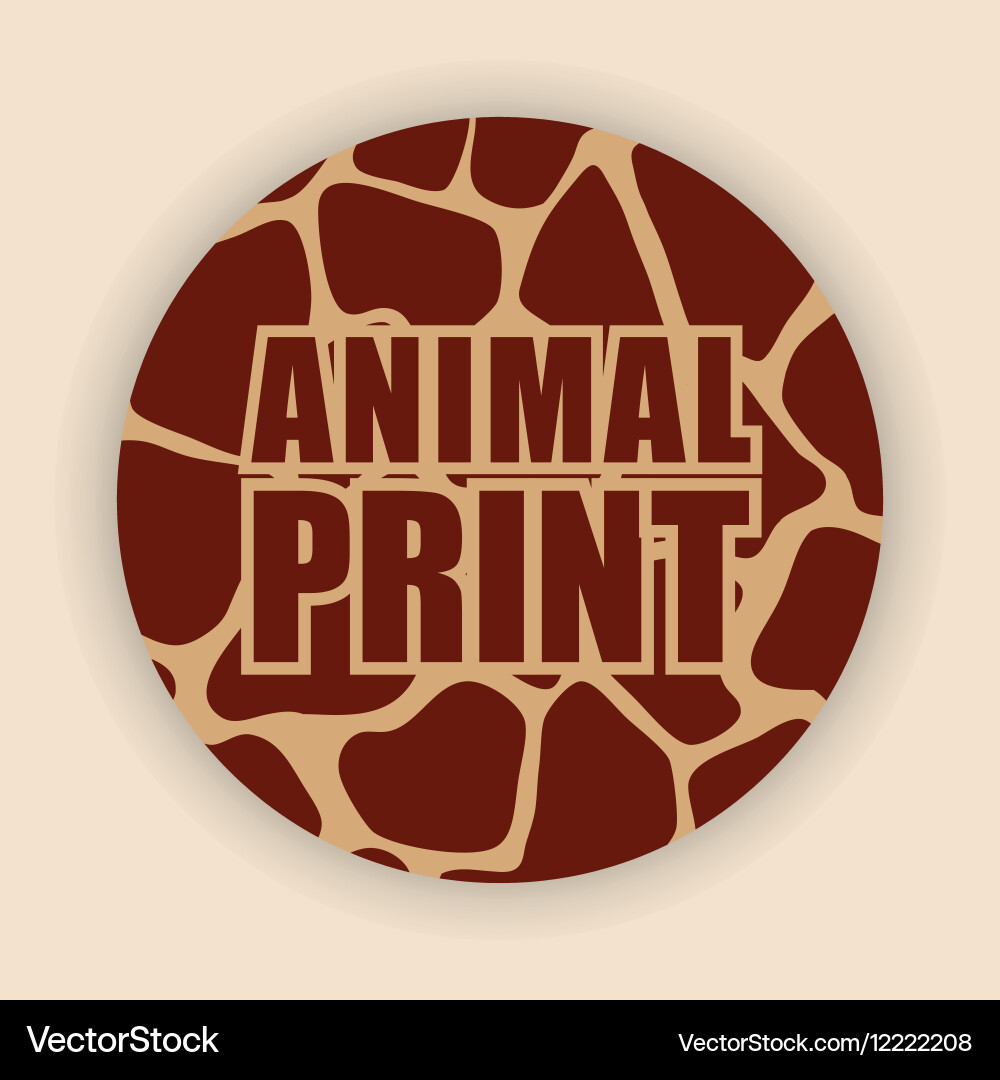 Animal print pattern image Vector Image
