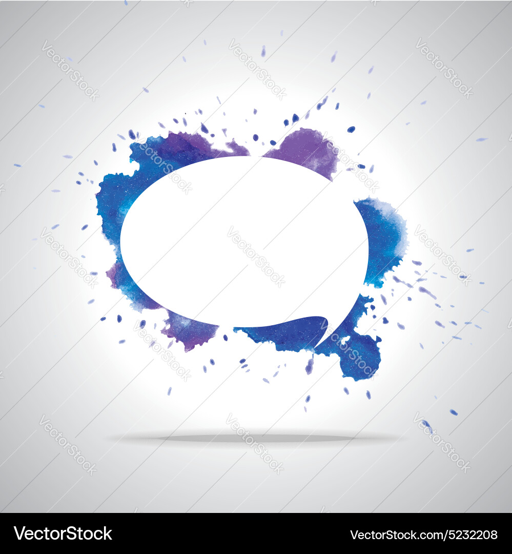 Bright speech cloud and blobs Vector Image