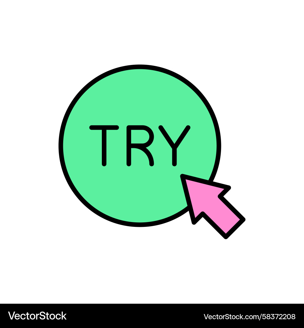 Call to Action Button with Arrow Vector Image