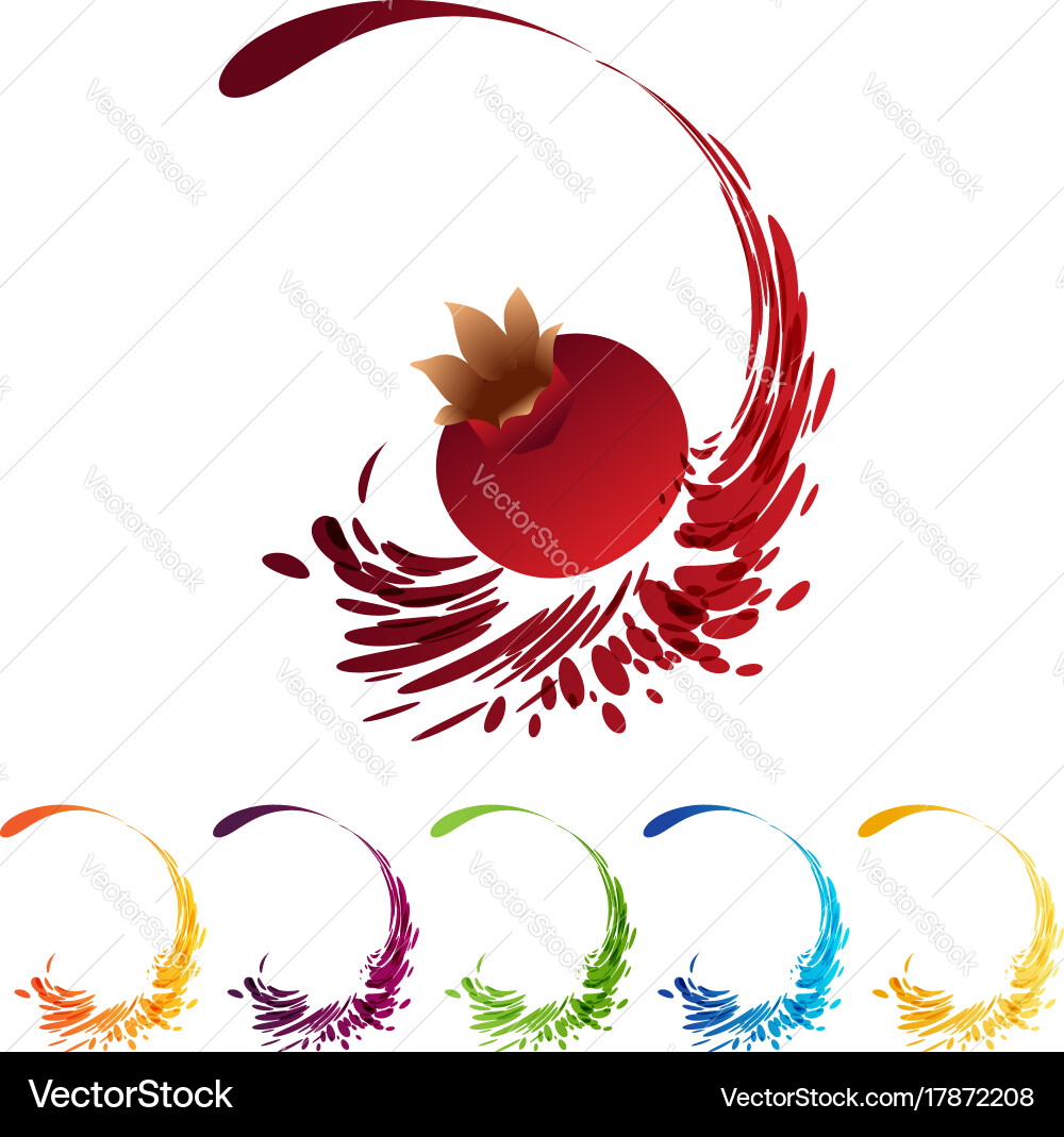Dynamic Liquid Flow Elements Vector Image