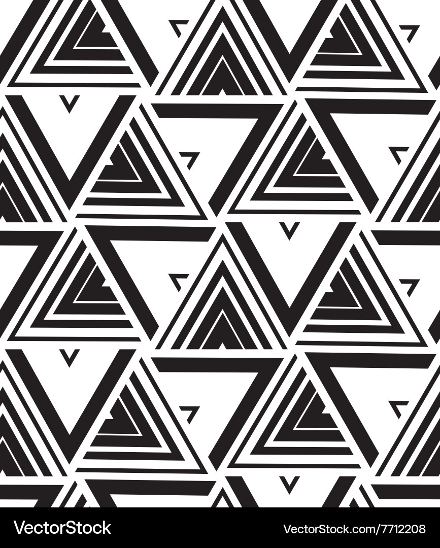 Geometric Triangle Pattern vector image