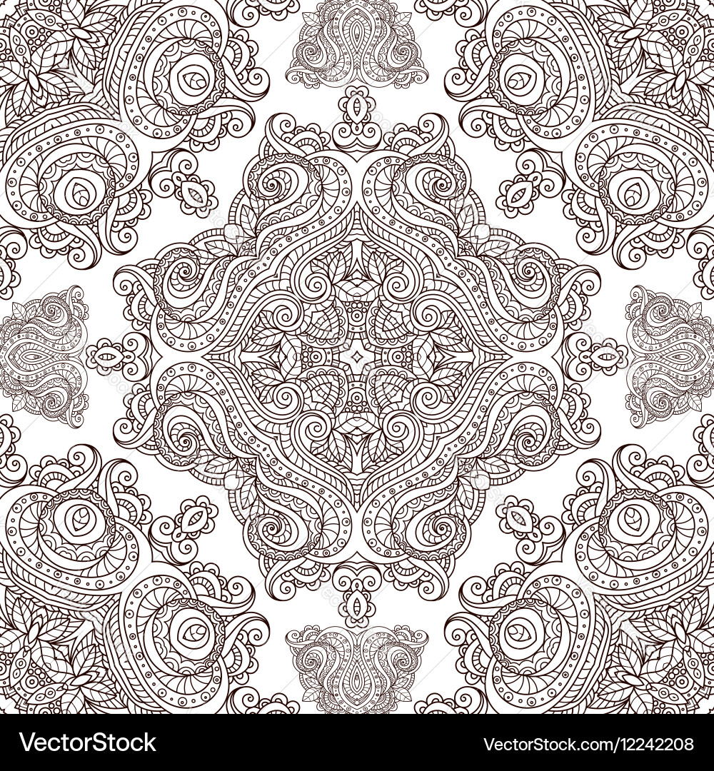 Intricate Zentangle Pattern vector image