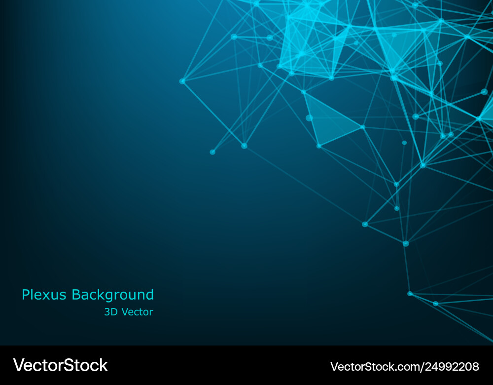 Plexus lines and particles background technology Plexus lines and particles background technology vector image