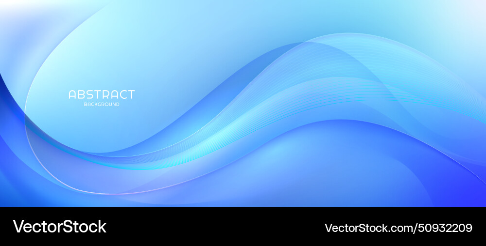 A blue wave background with soft lines A blue wave background with soft lines vector image