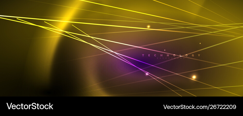 Color light with lines outer space background vector image