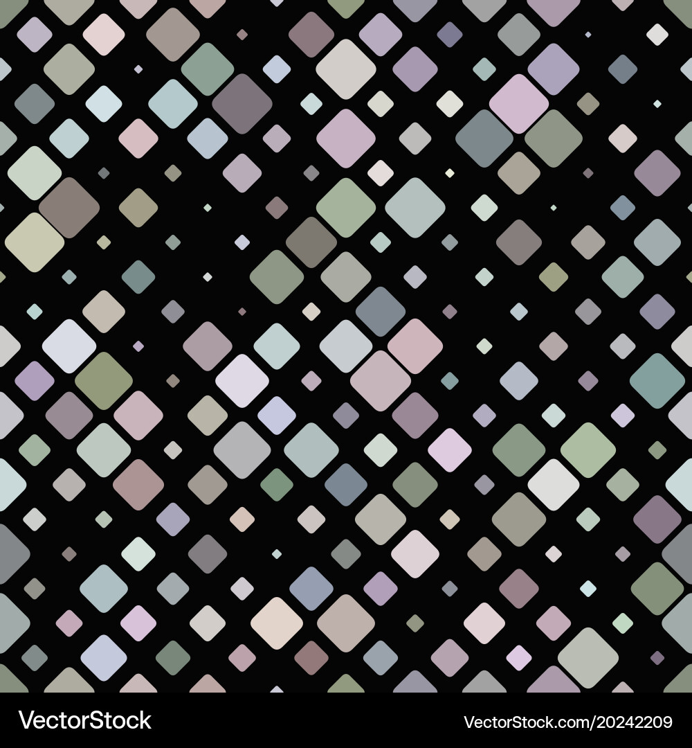Colorful repeating diagonal square pattern vector image