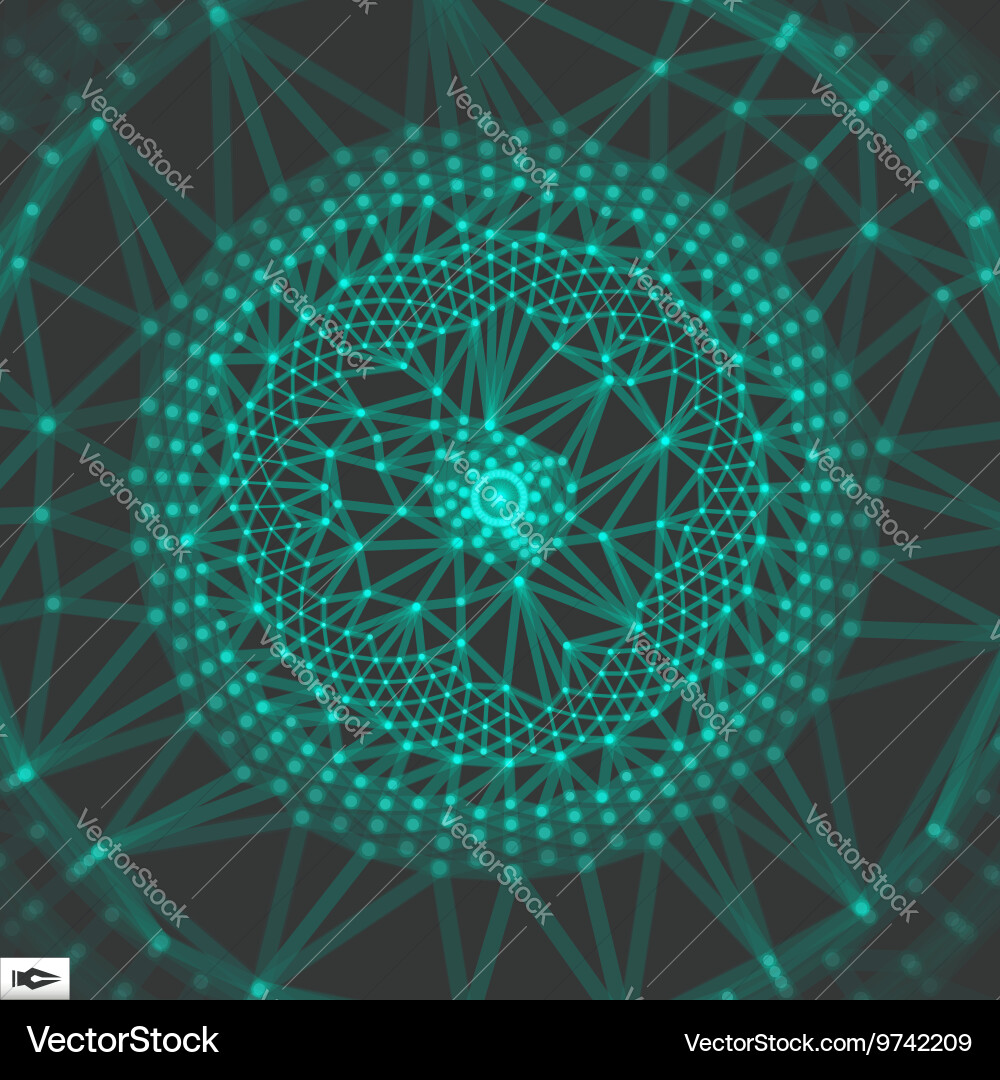 Complex Network Abstract Background Vector Image